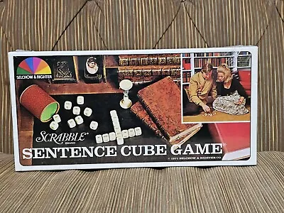 New Vintage Scrabble Sentence Cube Game 1971 Sealed Selchow & Righter • $26.99