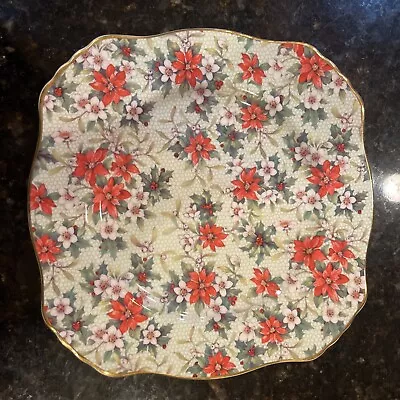 Royal Winton 1995 Christmas Chintz Bread And Butter Plate • $20