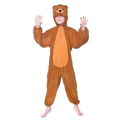 Kids Bear Costume Book Day Goldilocks Jungle Zoo Animal Fancy Dress 3-8 Years • £14.99