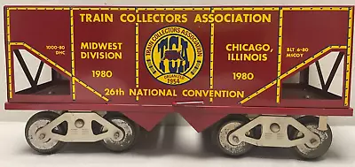 McCoy Std Gauge Tin Plate 1980 26th TCA Nat'l Convention Midwest Division Hopper • $45