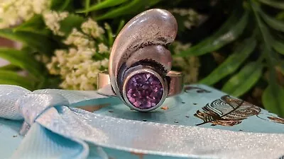 Rare Soviet Massive Ring Silver 916 Alexandrite Size 7.5 • $72.40