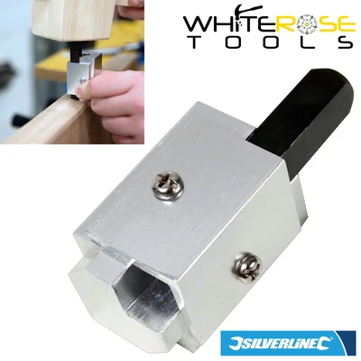 £9.45 • Buy Silverline Corner Chisel Hinge Jig Door Recess Tungsten Steel Woodwork 70mm