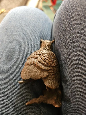 $19.99 • Buy Vintage 1986 Avon Bronze Source Of Fine Collectibles Cast Owl Figurine Wisdom