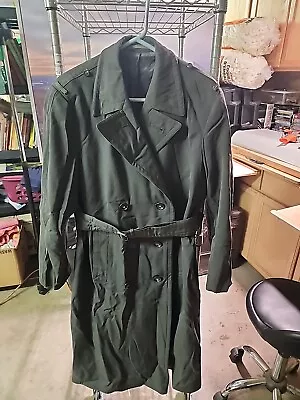 VTG Men's Size 42R Large Army Trench Coat Insulated  Liner Heavy • $75.77