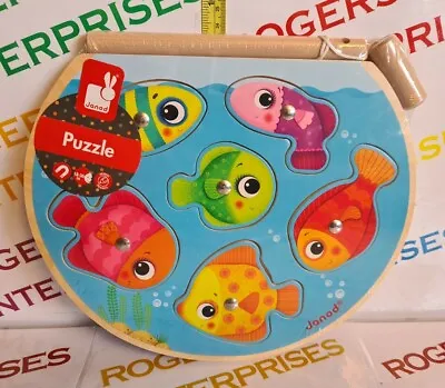 £11.99 • Buy Janod J07088 Speedy Fish Magnetic Fishing Wooden Puzzle Game NEW