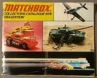 Matchbox Collectors Catalogue 1974 USA Edition Lesney Products Corp • $19.99