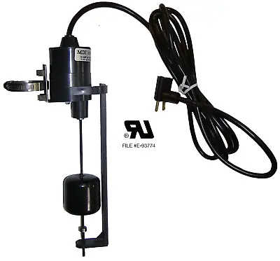 Vertical Float Switch - 10 Foot - 1 HP @ 120 VAC - 1  To 6  Pumping Range - N.O. • $91.99