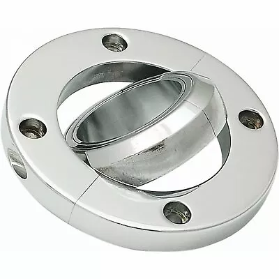 POLISHED ALUMINUM 2 STEERING COLUMN FLOOR SWIVEL MOUNT BASE Chevy Gm Street Rod • $83.55