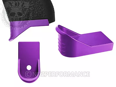 For Glock 43 G43 Grip Ext Mag Floor Plate Purple Pick Lasered Image • $31.34