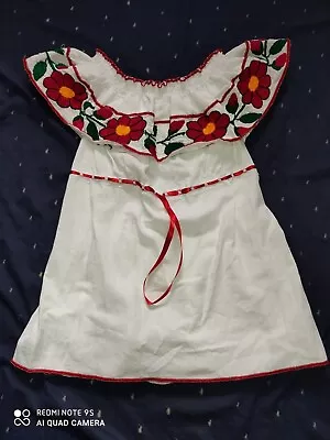 Mexican Hand Embroidered Blouse. Handmade By Rural Artisans. Jardinera. Encanto • $25