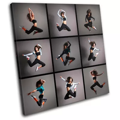 Dancers Collage Performing SINGLE CANVAS WALL ART Picture Print VA • £19.99