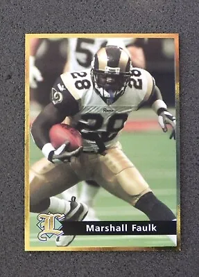 MARSHALL FAULK 2002 Legends Gold Foil Border/Logo Card _ LOW MAILING COST • $2