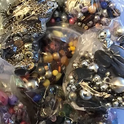 £0.99 • Buy Job Lot 50g Pot Luck Rainbow Bead Mix Eg Seed/Wood/Acrylic/Glass/Stone/Metal
