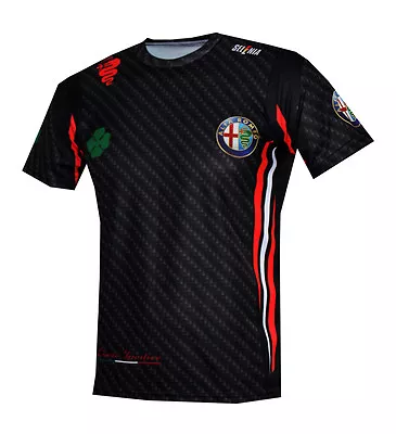 £29.19 • Buy Alfa Romeo T-shirt Outdoor Camiseta Travel Maglietta Q4 Stelvio Giulietta Giulia