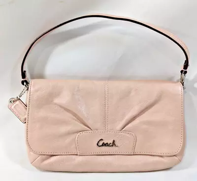 Authenticated Coach Kristen Lg Pink Shimmery Flop Clutch • $33.59
