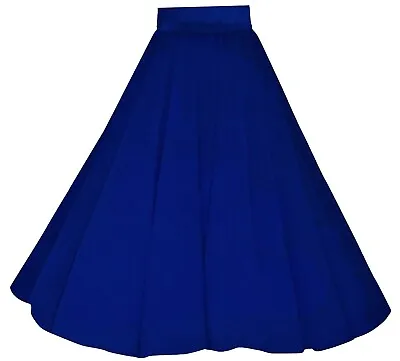 1950s Rockabilly Full Circle Elasticated Waist Skirt Choice Of Size & Cols Plain • £19.99