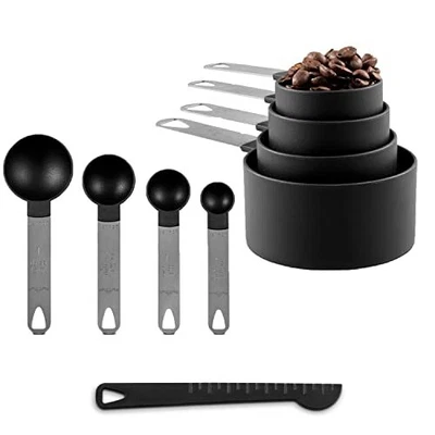 £9.99 • Buy Measuring Cups And Spoons Set With Stainless Steel Handles 9 Pcs, Cup