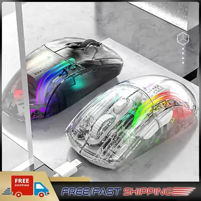Wired Wireless Gaming Mouse Comfortable Mouse Gamer Clear Mouse For Home Office • £19.79