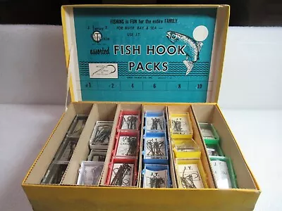 Rare Vintage Counter Top Mustad Fish Hook Assortment Display Freshwater Fishing • $59.99