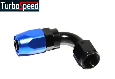 AN-6 AN6 90Degree Swivel Fuel Oil Gas Line Hose End Fitting Adapter Black&Blue • $8.99