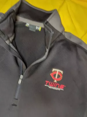 Minnesota Twins Baseball 1/2 Zip Under Armour Pullover Jacket Mens XXL Nwot • $29