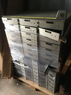$181.55 • Buy 1 Set Safety Safe Deposit Boxes 33 X 23 X 24 Your Pick Small Or Larger Drawers
