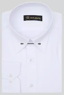 Jack Martin - Mens Oxford Button Up Long Sleeve Pin Collar Dress Shirts For Men • $49