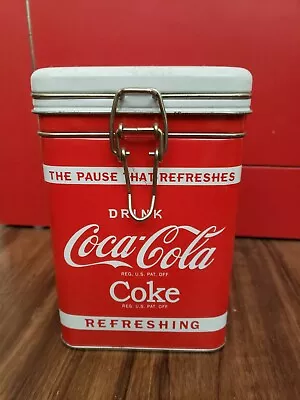 2011 - Tin Metal Coca-Cola COKE Vending Machine Can  Removable Lid Collectible • £7.60