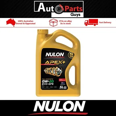 $68.49 • Buy Nulon APEX+ 0W-20 ECO-GF6 Engine Oil 5 Litre Full Synthetic APX0W20GF6-5