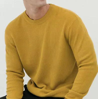 TOPMAN Mustard Yellow Men's Sweater Jumper Size XS S M L XL 2XL New • £9.99