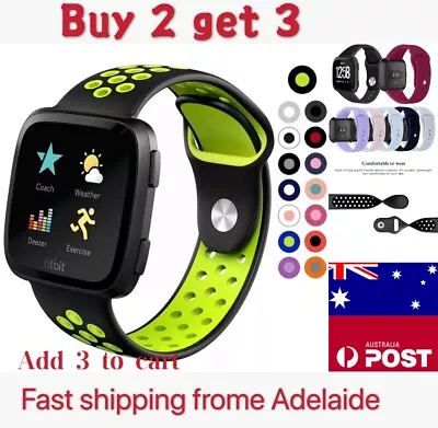 $6.90 • Buy For Fitbit Versa 1 / Versa 2 / Lite  SE Wristband Replacement Band Silicone Band
