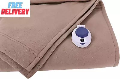 Softheat - Queen Micro-Fleece Heated Blanket - Luxuriously Warm & Soft Electric  • $96.05