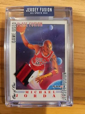 2021 Micheal Jordan Jersey Fusion Game Worn Swatch 1/1. One Of One • $899.99
