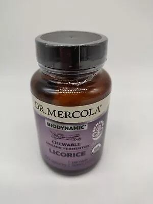 Dr Mercola Biodynamic Organic Chewable Fermented Licorice - 60 Tablets 10/2024 • $16.10