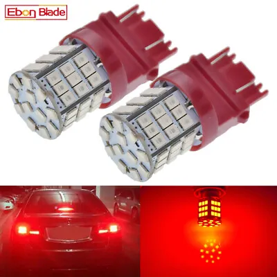 Pair T25 3157 P27/7W Red LED Brake Stop Parking Tail Light Bulbs For Ford F-150 • $9.39