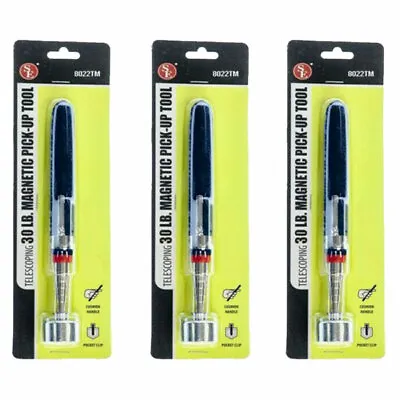 (3)  30LB Telescopic Magnetic Extending Pick-Up Tool 30  Long Stainless  • $21.88