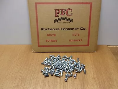 (Qty.100) 10-24 X 3/8  Round Head Phillips Zinc Full Thread Machine Screws  • $8.69