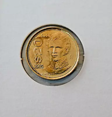 1985 $20 Pesos G VICTORIA ESTADOS UNIDOS MEXICANOS 21 Mm Aluminum-Bronze • $2.86