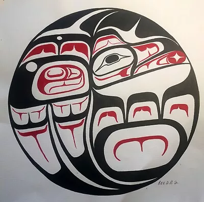 Pacific Northwest Native Art Original Raven By Ray Robinson Sr Of Kitasoo Xai • $45