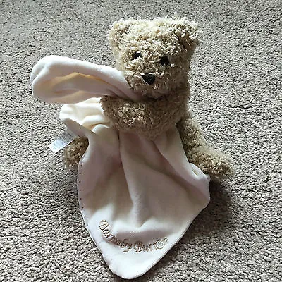 Mamas And Papas Barnaby Button Teddy Bear Snuggle Blanket Comforter Soft Cute • £10.52
