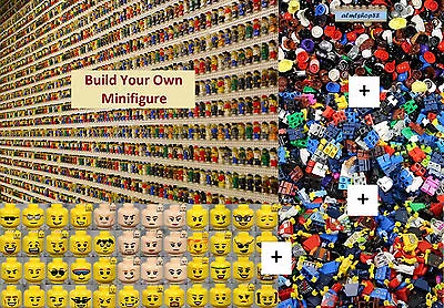 $4.99 • Buy LEGO - BUILD YOUR OWN Minifigure - Hands Torso Legs Hair People Lot Party Favor 