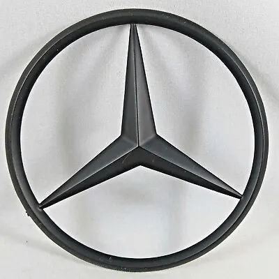 New For Mercedes Matte Black Star Trunk Emblem Badge 90mm • $10.97