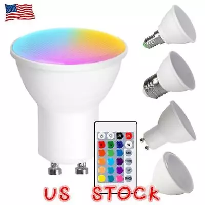 E26/E27 E14 GU10 MR16 RGBW Bulb LED Spot Light 16 Colour Changing Remote Control • $10.57