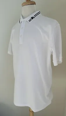 $550 BURBERRY White Cotton Polo Shirt XXL • $190