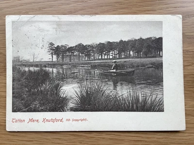 £1.30 • Buy Vintage Postcard, Knutsford, Tatton Mere, Boating, Early View, 1905