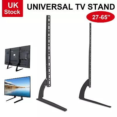 Universal TV Stand For 30-70 Inch LED OLED LCD Plasma Flat Curved Screen Braket • £13.99