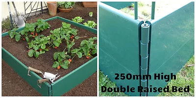 Build-a-Bed Double Raised Bed Planter 50cm High Flower Bed Vegetable Box  • £120.99