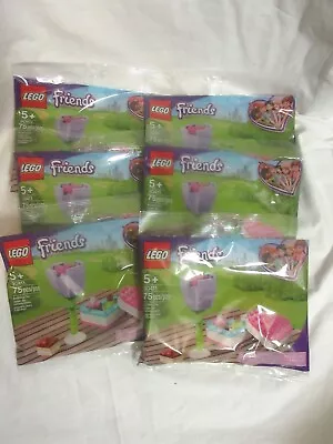 $32.99 • Buy 6 Lego FRIENDS 30411 Chocolate Box & Flower Polybag 75 Pcs Party Favors NEW