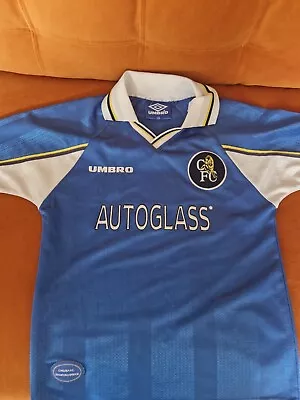 Chelsea Shirt Kids Child Autoglass 1997 - 1999 • £10