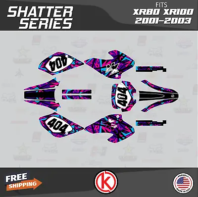 Graphics Kit For HONDA XR80 XR100 (2001-2003)  Shatter Series - Purple • $59.99